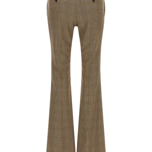 Saint Laurent Prince Of Wales Houndstooth Trousers