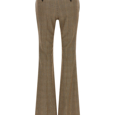 Saint Laurent Prince Of Wales Houndstooth Trousers