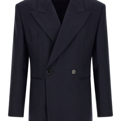Saint Laurent Felted Wool Gabardine Blazer Jacket