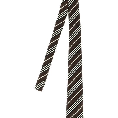 Saint Laurent Diagonal Striped Tie