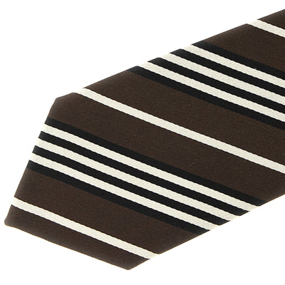 Saint Laurent Diagonal Striped Tie