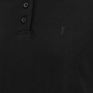 Saint Laurent Cassandre Crop Polo Shirt