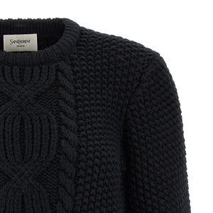 Saint Laurent Wool Sweater With Processing