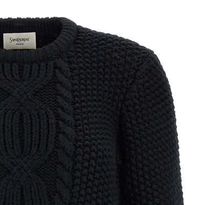 Saint Laurent Wool Sweater With Processing