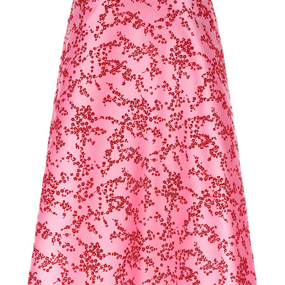 Alberta Ferretti Mikado Floreale Skirt