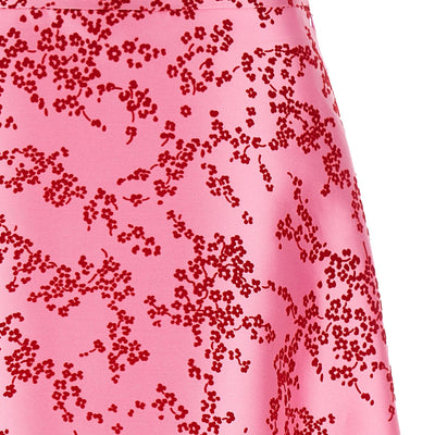 Alberta Ferretti Mikado Floreale Skirt