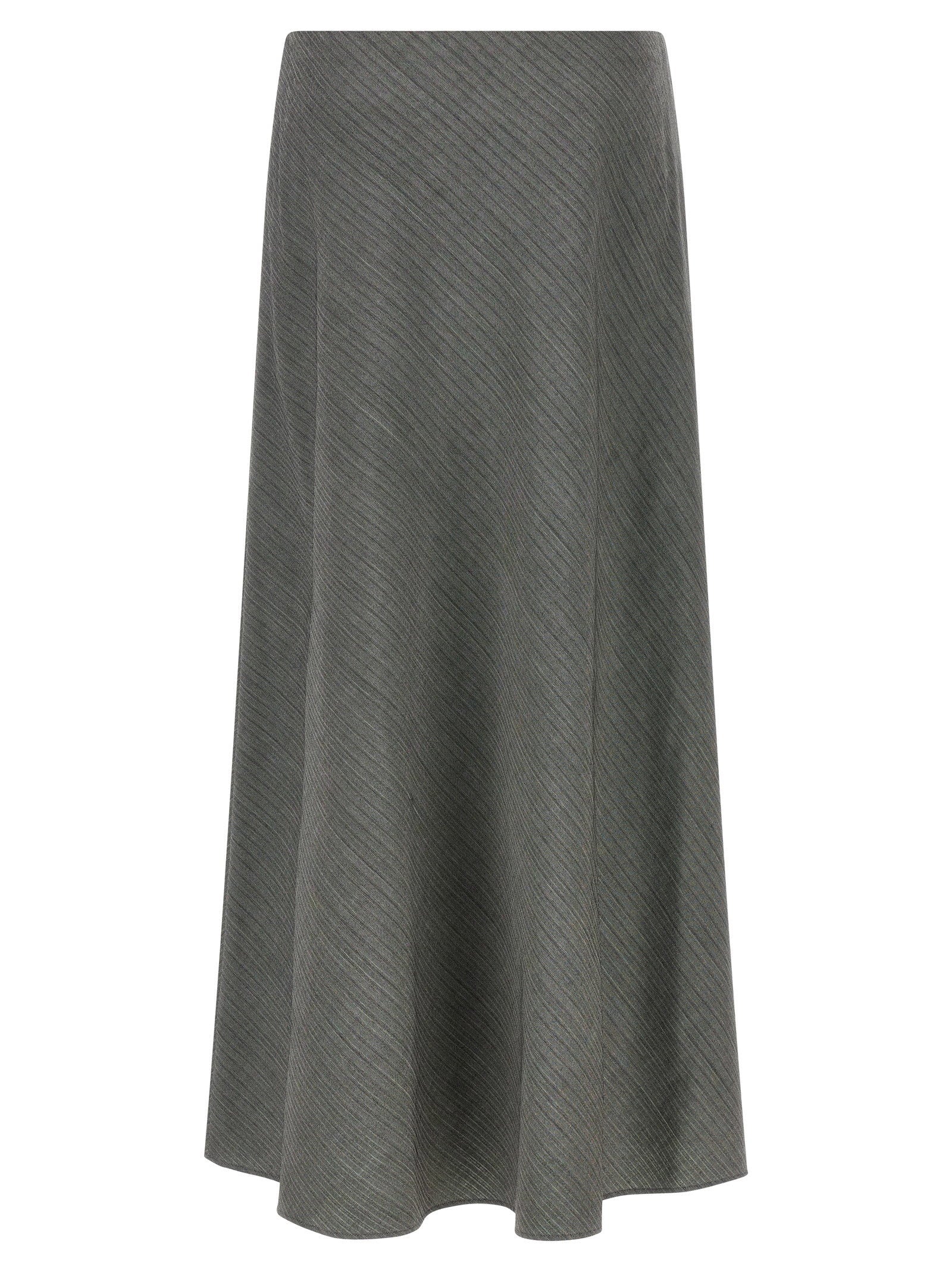 Alberta Ferretti Bell Chevron Skirt