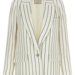 Peserico Pinstripe Twill Blazer