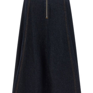 Alberta Ferretti Denim Skirt