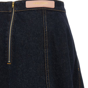 Alberta Ferretti Denim Skirt