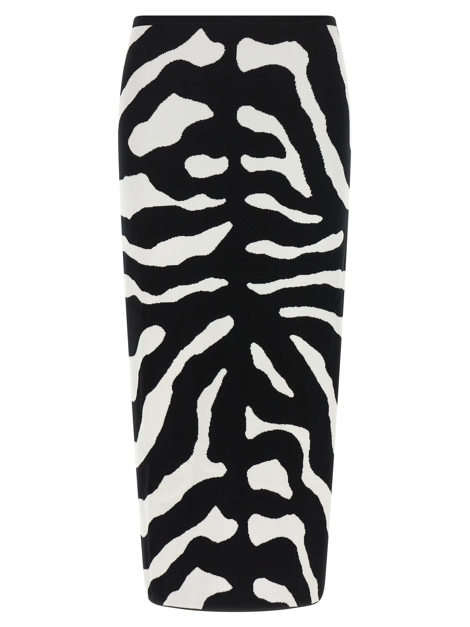 Moschino Zebra Intarsia Skirt