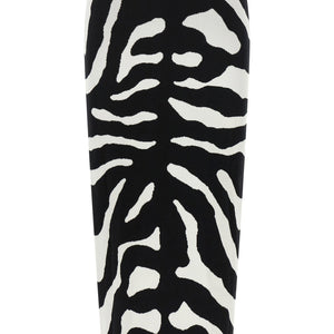 Moschino Zebra Intarsia Skirt