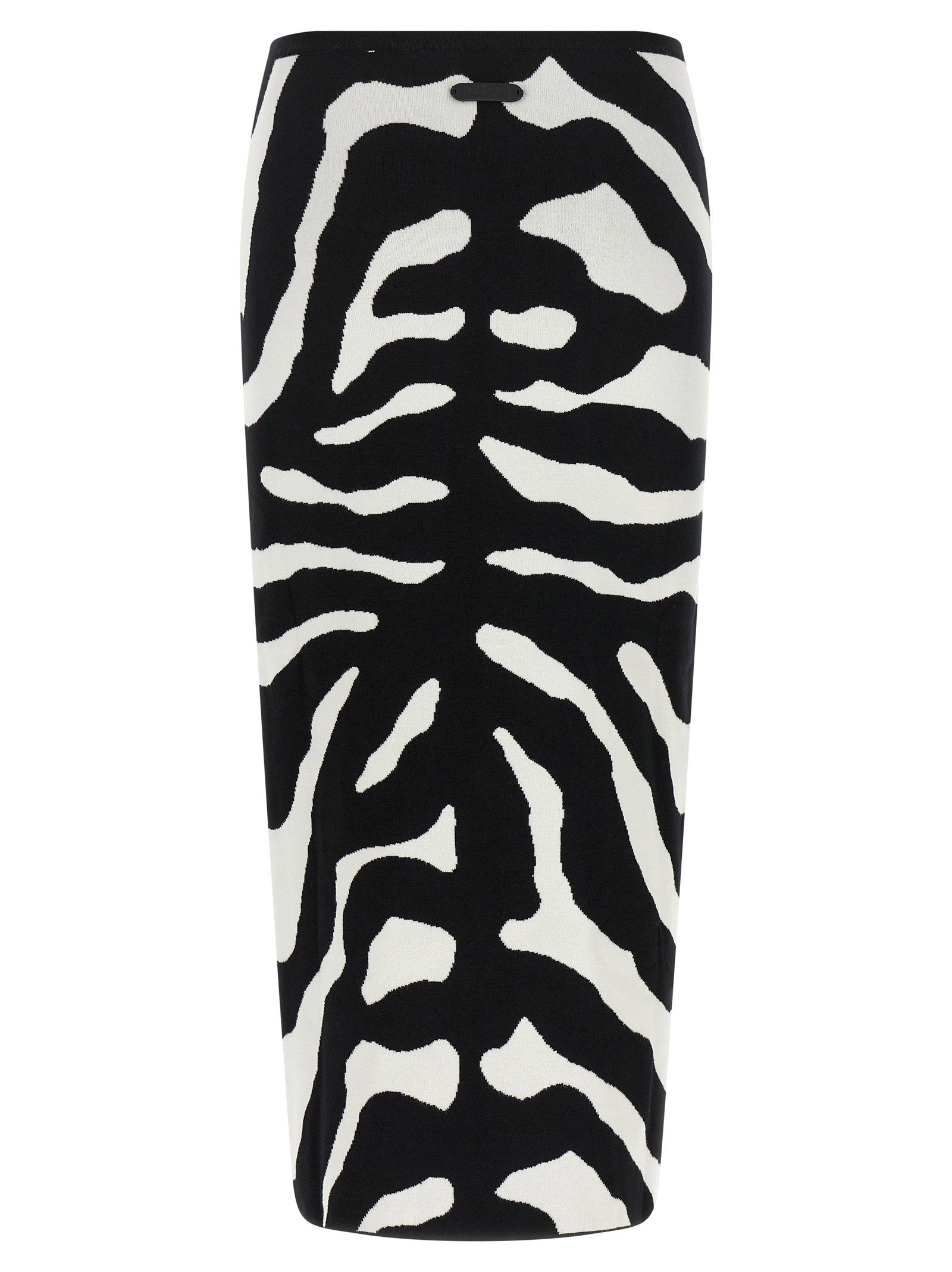 Moschino Zebra Intarsia Skirt