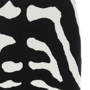 Moschino Zebra Intarsia Skirt
