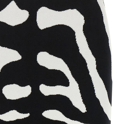 Moschino Zebra Intarsia Skirt