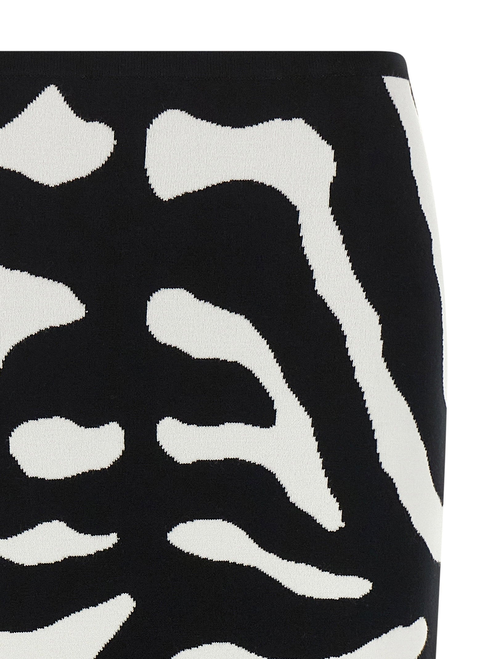 Moschino Zebra Intarsia Skirt