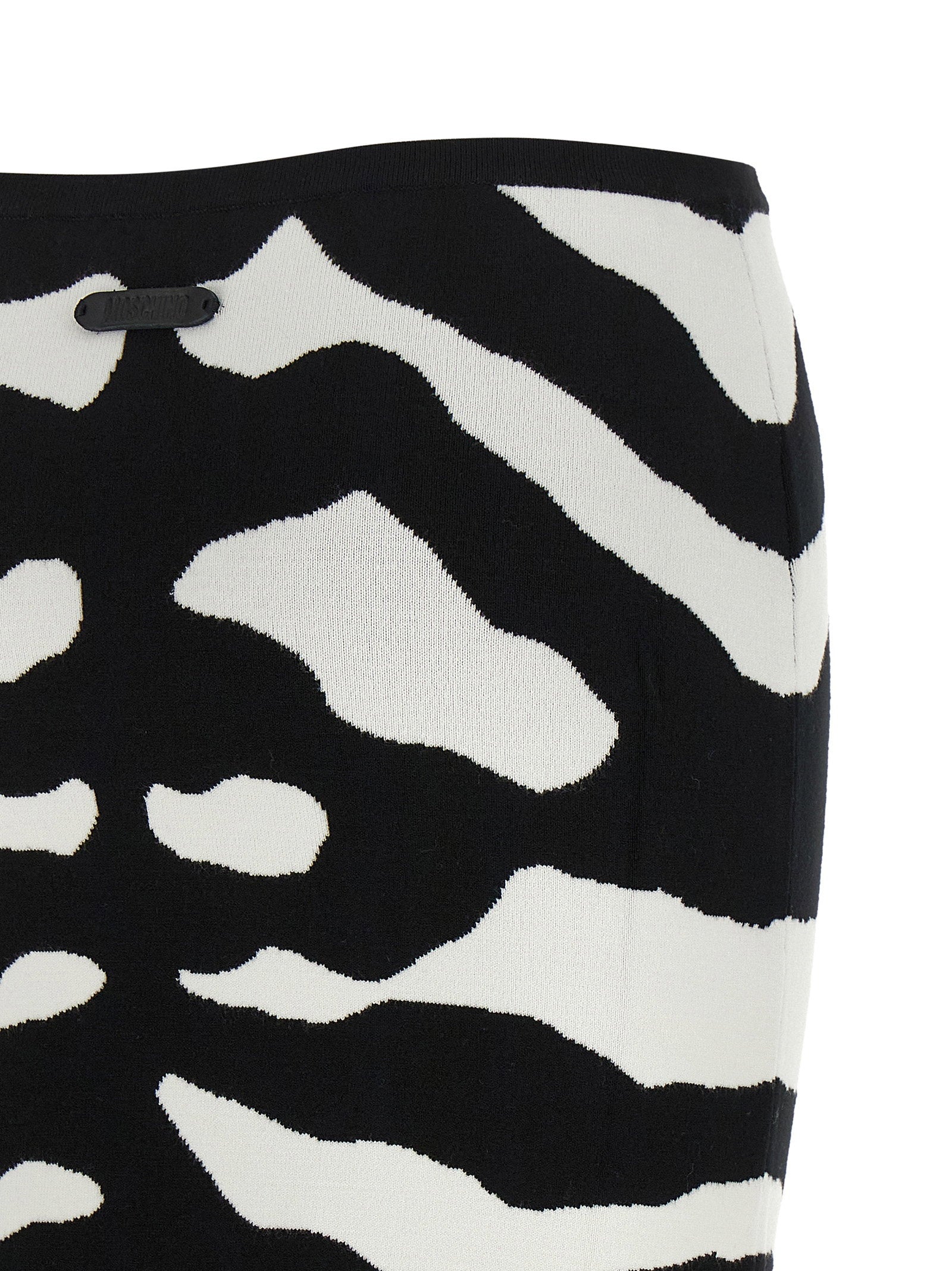 Moschino Zebra Intarsia Skirt
