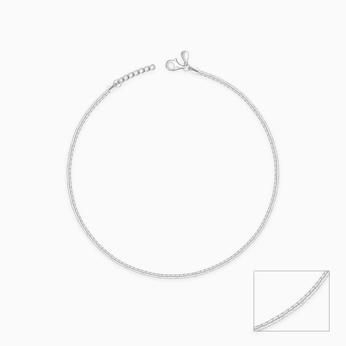 Silver Classy Anklet