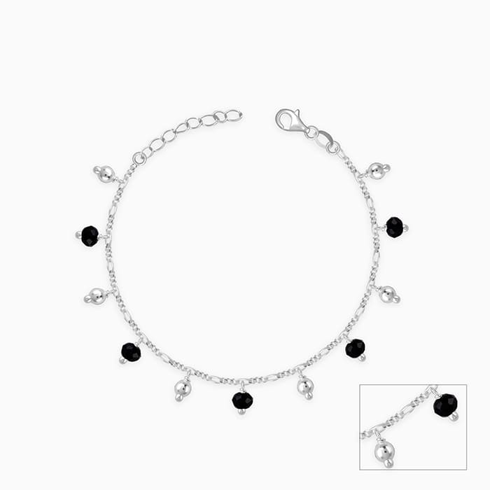 Silver Love Of The Beads Kids Anklet (1-3 yrs)