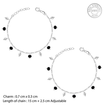 Silver Love Of The Beads Kids Anklet (1-3 yrs)