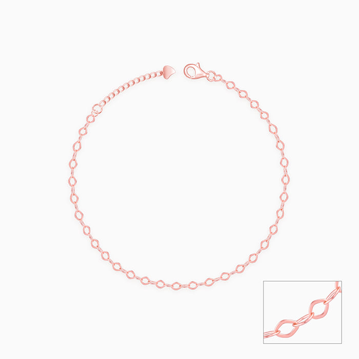 Rose Gold Stylish Anklet