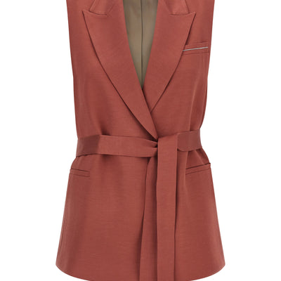 Peserico Linen Viscose Vest