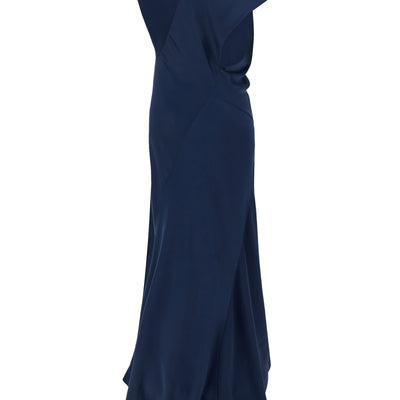 Alberta Ferretti Draped Asymmetrical Dress