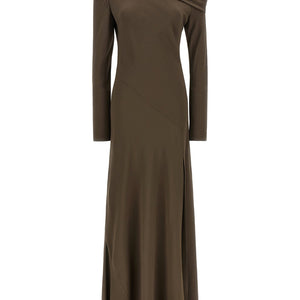Alberta Ferretti Bare Shoulder Dress