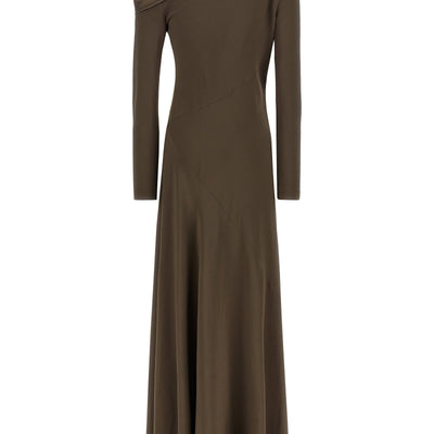 Alberta Ferretti Bare Shoulder Dress