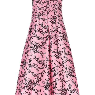 Alberta Ferretti Mikado Floreale Dress