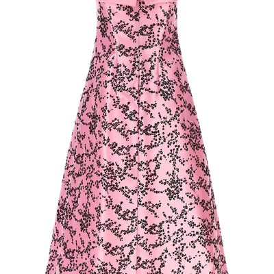 Alberta Ferretti Mikado Floreale Dress