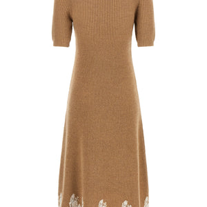 Alberta Ferretti Lace Hem Dress
