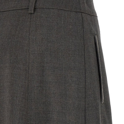 Peserico Flared Skirt With Loops