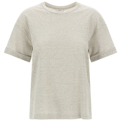 Peserico Lamé Stripes T-shirt