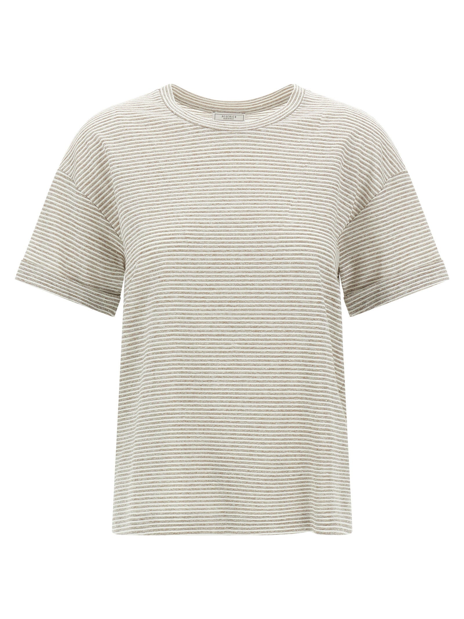 Peserico Lamé Stripes T-shirt