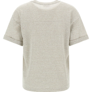 Peserico Lamé Stripes T-shirt
