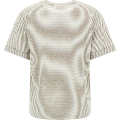 Peserico Lamé Stripes T-shirt