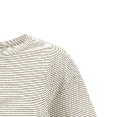 Peserico Lamé Stripes T-shirt