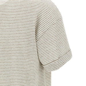 Peserico Lamé Stripes T-shirt