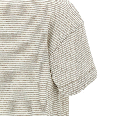 Peserico Lamé Stripes T-shirt