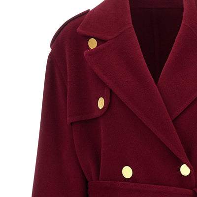 Alberta Ferretti Long Wool Coat