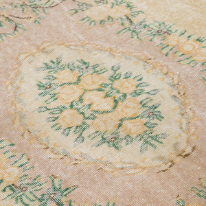 Vintage Turkish Hand-Knotted Wool Rug No. 379, 6'3" x 9'9"