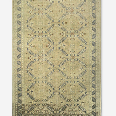 Vintage Turkish Hand-Knotted Wool Rug No. 382, 6'5" x 9'5"