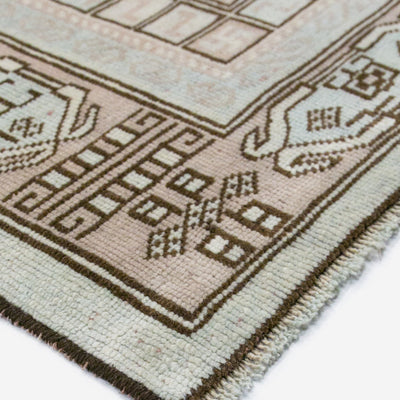 Vintage Turkish Hand-Knotted Wool Rug No. 372, 5'11" x 8'9"