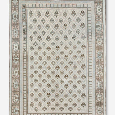 Vintage Turkish Hand-Knotted Wool Rug No. 372, 5'11" x 8'9"