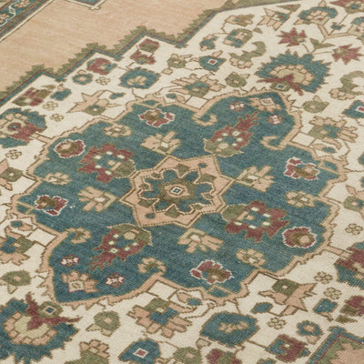 Vintage Turkish Hand-Knotted Wool Rug No. 383, 6'8" x 10'12"