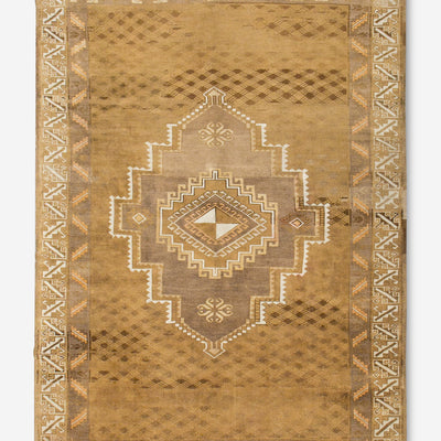 Vintage Turkish Hand-Knotted Wool Rug No. 385, 7' x 10'10"