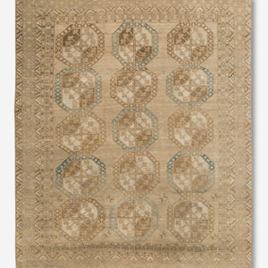 Vintage Turkish Hand-Knotted Wool Rug No. 393, 7'9" x 9'8"
