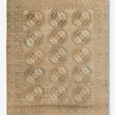 Vintage Turkish Hand-Knotted Wool Rug No. 393, 7'9" x 9'8"