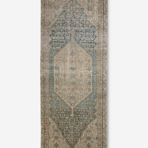 Vintage Turkish Hand-Knotted Wool Rug No. 373, 5'5" x 14'10"
